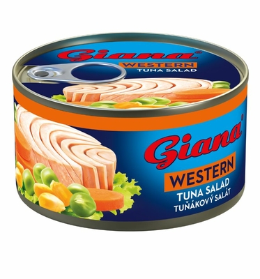 WESTERN salata – Konzerva sa povrćem i tunjevinom sa dodatkom slatko-kiselog sosa 185g